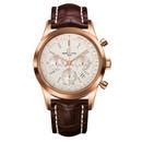 breitling transocean 18ct gold chronograph automatic mens watch